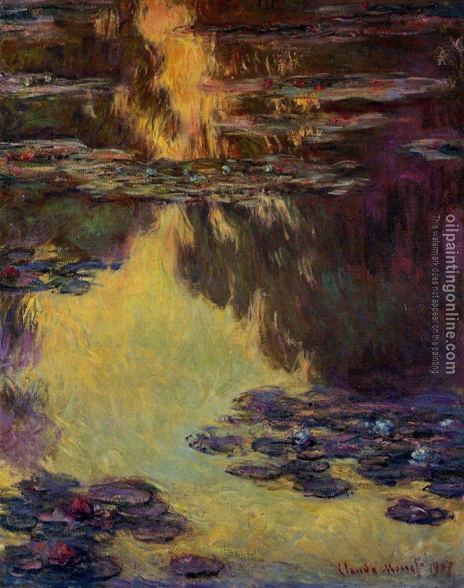 Monet, Claude Oscar - Water Lilies